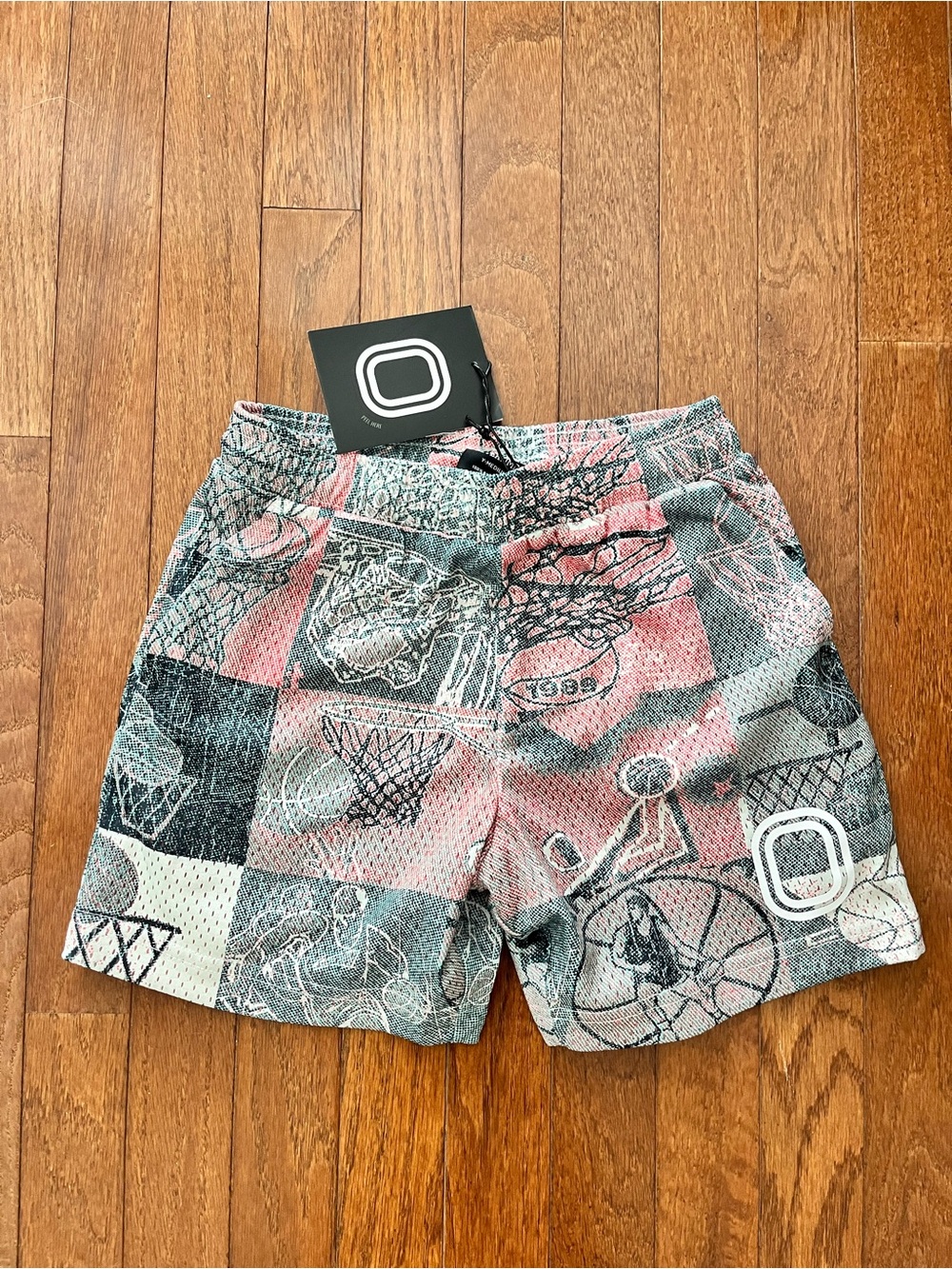 NWT Overtime Vintage Graphic Basketball Shorts  - Pink & Grey